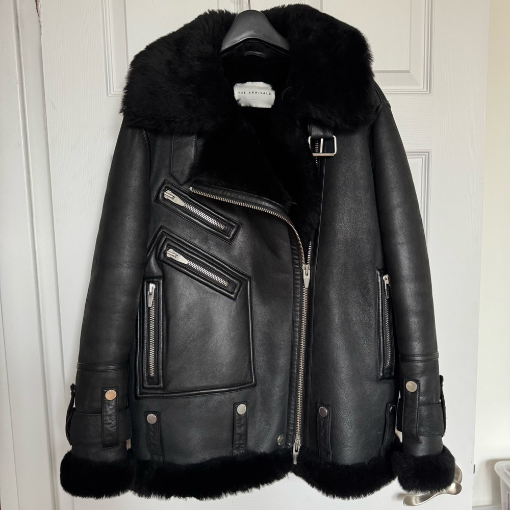 The Arrivals Moya Shearling Leather Jacket